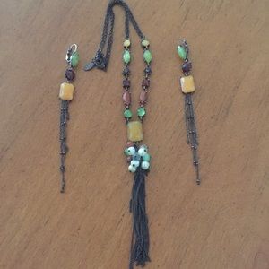 Vintage necklace and matching earrings